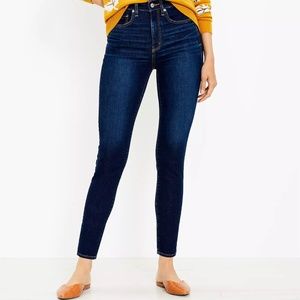 LOFT Dark Wash Skinny Jeans